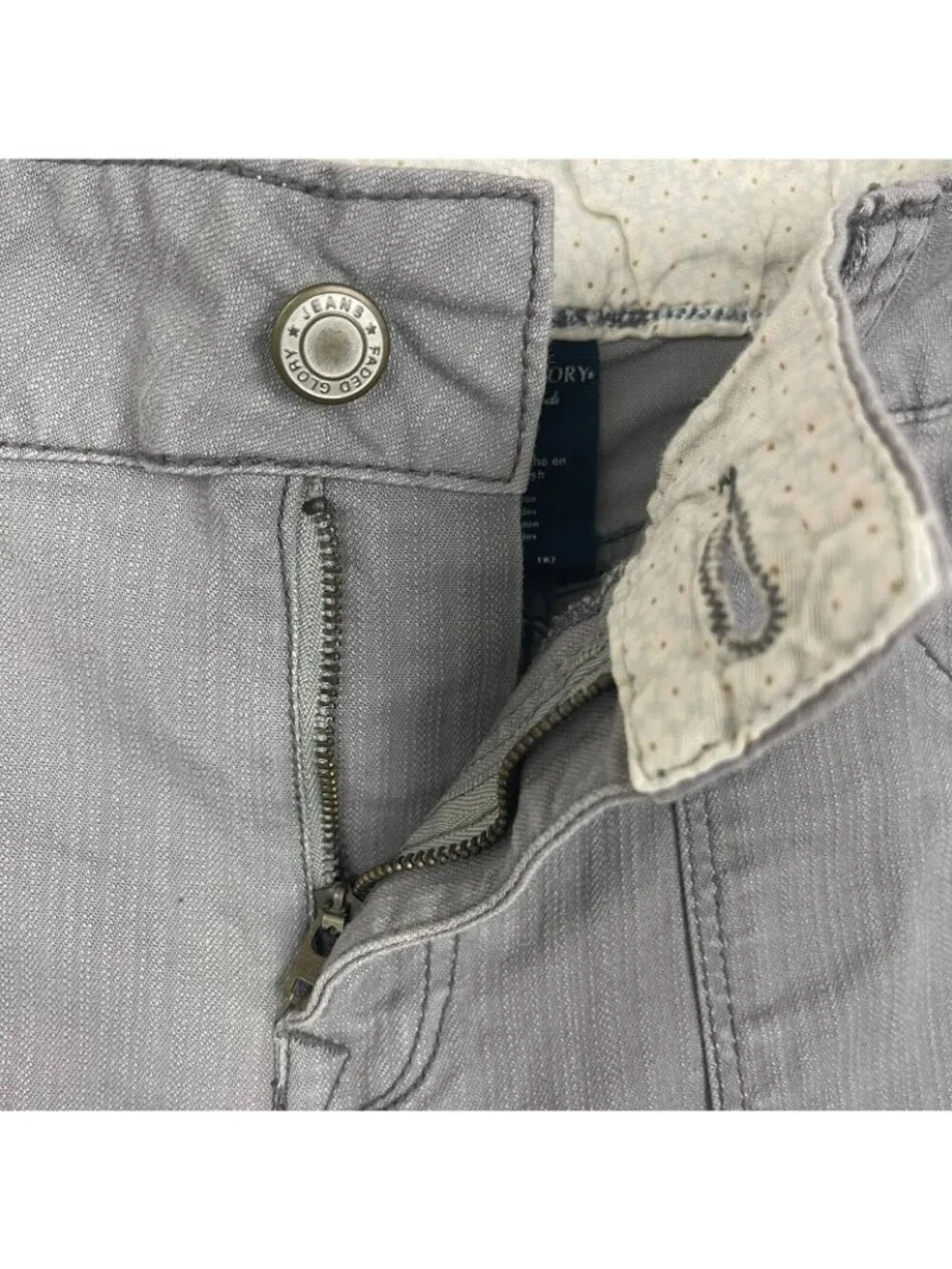 Faded Glory Women Denim Capri Cotton Blend Stretch Casual Pants Size 8